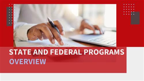 State and Federal Program Homepage Image